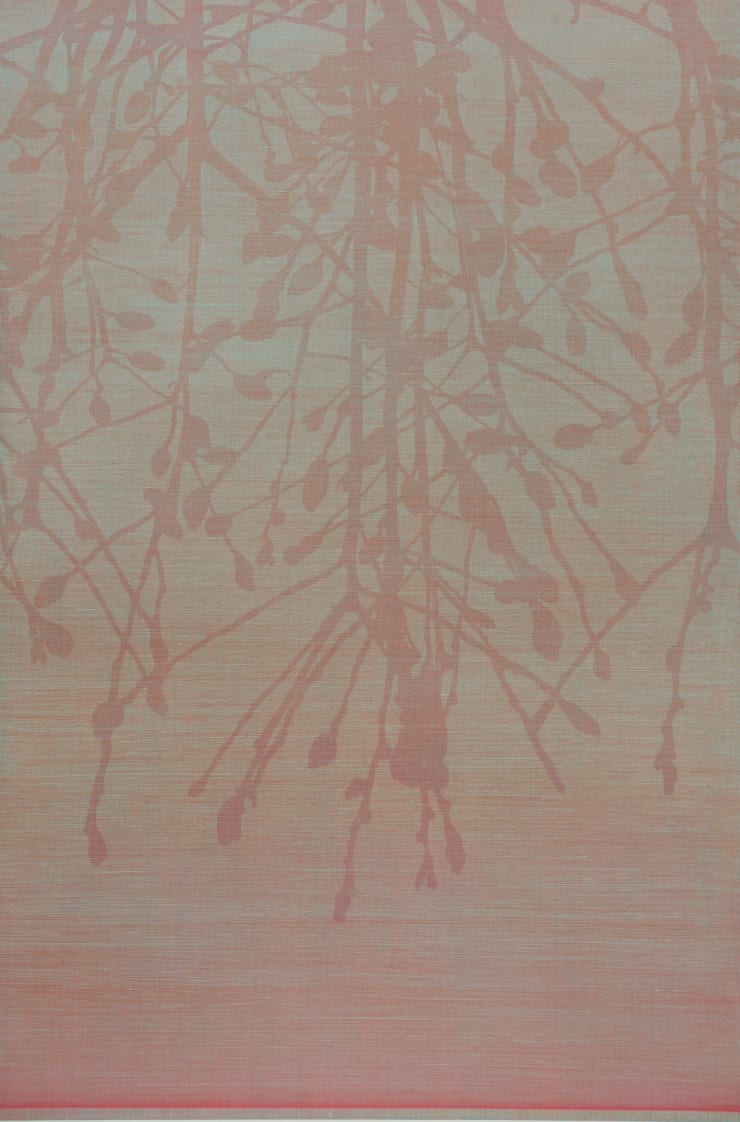 reflection leaves trees painting