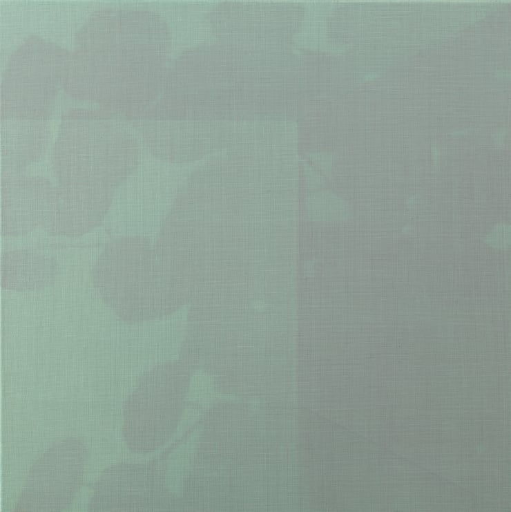 oil painting green cube shadows Brooke Fitzsimons