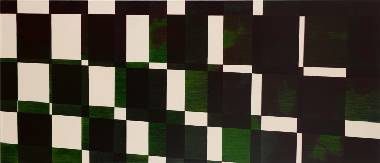 leaf shadows grid painting