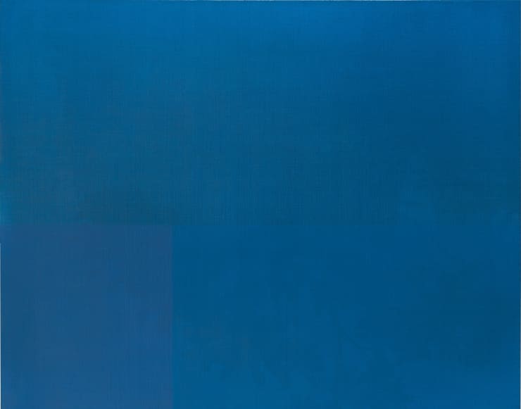 blue almost abstract painting