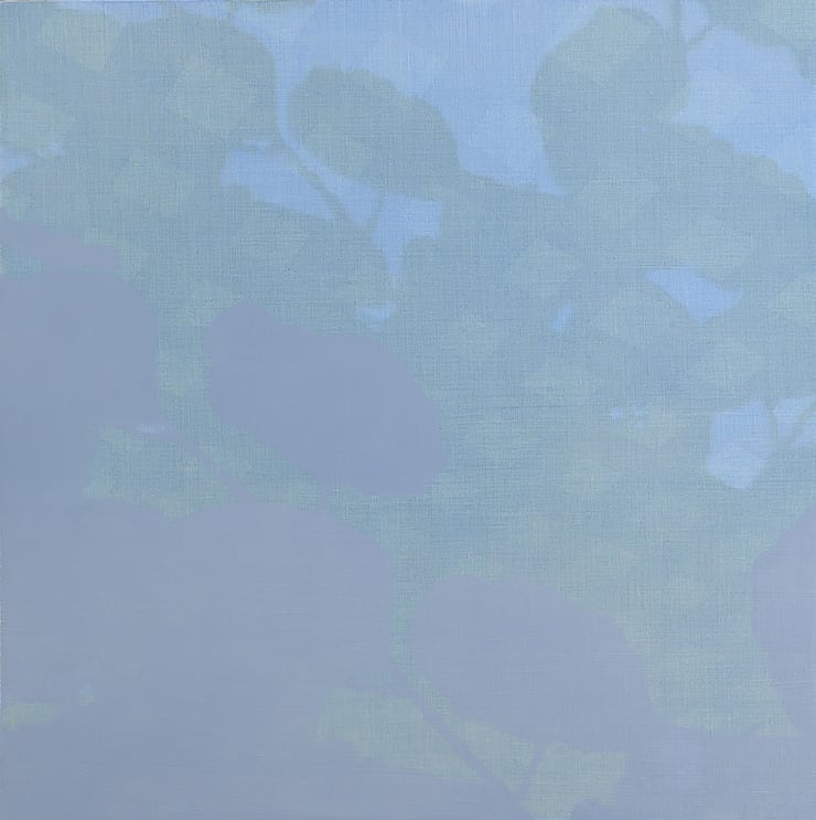 leaves silhouette painting