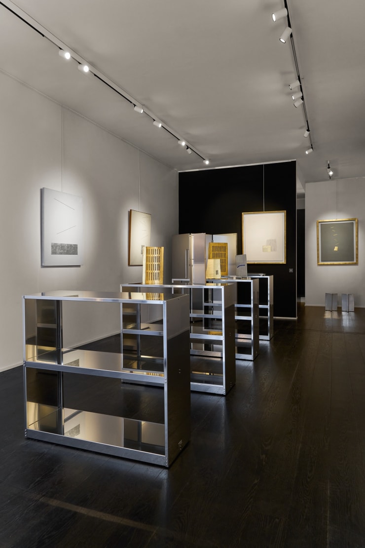 Install shots of Arturo Vermi exhibition at Brun Fine Art