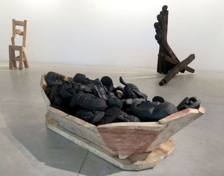 Exposition "No man's land" à la Galerie Cécile Fakhoury à Abidjan 2015 © Jems Koko Bi