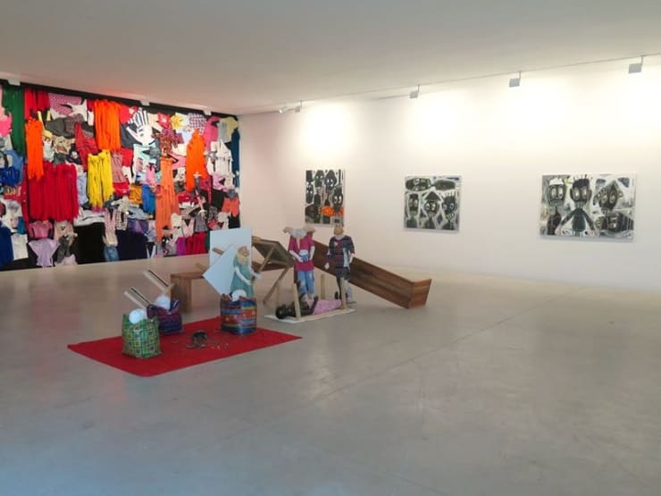 Exposition "Môgô Dynasty" à la Galerie Cécile Fakhoury à Abidjan 2016 © Aboudia