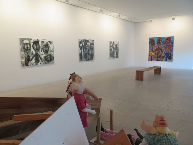 Exposition "Môgô Dynasty" à la Galerie Cécile Fakhoury à Abidjan 2016 © Aboudia
