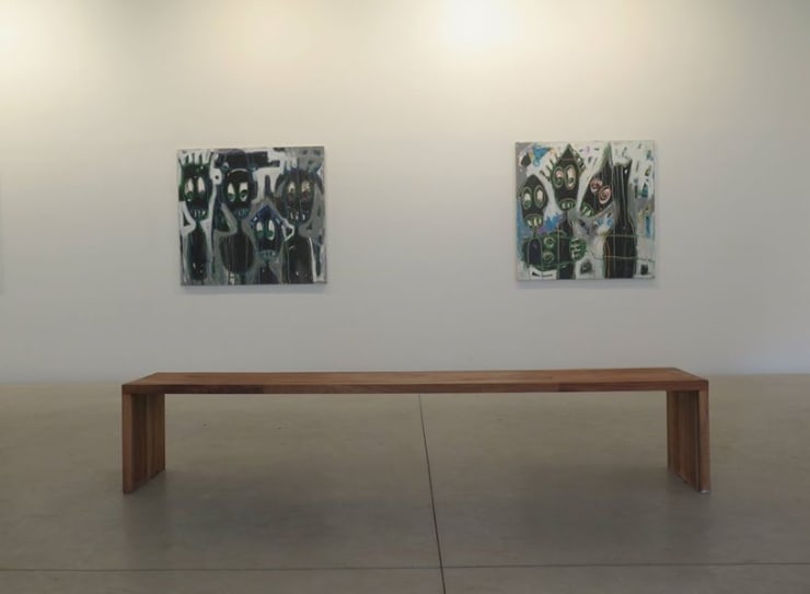 Exposition "Môgô Dynasty" à la Galerie Cécile Fakhoury à Abidjan 2016 © Aboudia