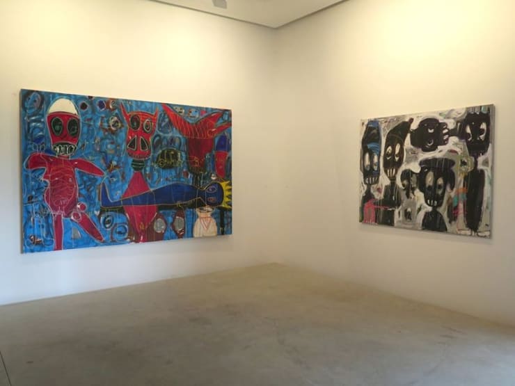 Exposition "Môgô Dynasty" à la Galerie Cécile Fakhoury à Abidjan 2016 © Aboudia