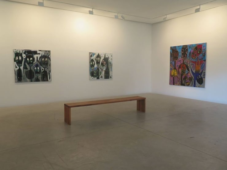 Exposition "Môgô Dynasty" à la Galerie Cécile Fakhoury à Abidjan 2016 © Aboudia