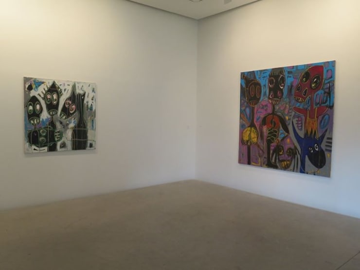 Exposition "Môgô Dynasty" à la Galerie Cécile Fakhoury à Abidjan 2016 © Aboudia