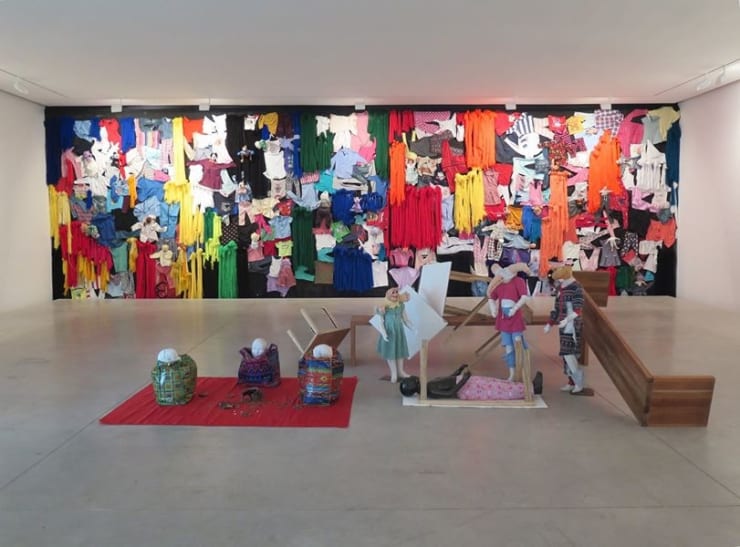 Exposition "Môgô Dynasty" à la Galerie Cécile Fakhoury à Abidjan 2016 © Aboudia