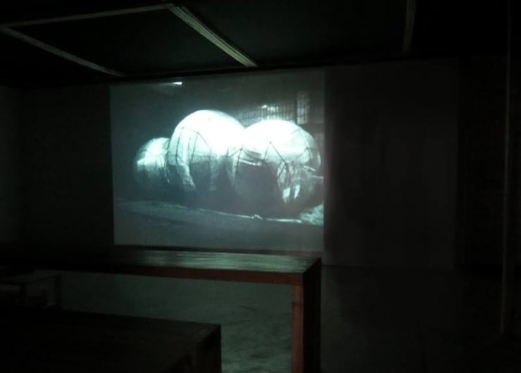 Exposition "Lueurs noires" à la Galerie Cécile Fakhoury à Abidjan 2016 © François-Xavier Gbré © Yo-Yo Gonthier