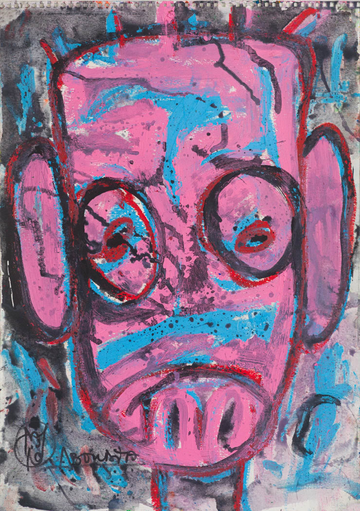 Aboudia, Môgô Abidjan #3, 2019