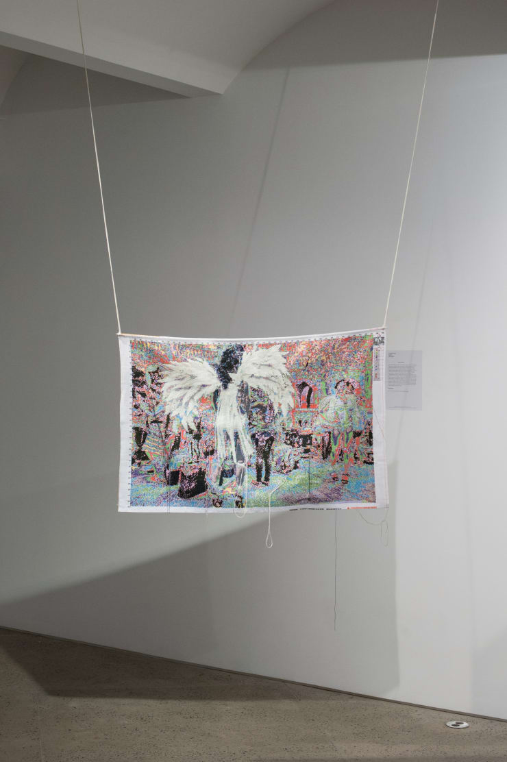 Xyza Cruz Bacani We Are Like Air - A Mother and Daughter's Unlikely Journey, 2019 Installation view at Christine Park Gallery, New York Courtesy of the Artist and Christine Park Gallery © Xyza Cruz Bacani