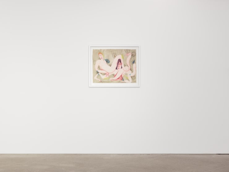 Vangelis Pliarides Travelling Watercolors 2007-2017, 2018 Installation view at Christine Park Gallery, New York Courtesy of the Artist and Christine Park Gallery © Vangelis Pliarides