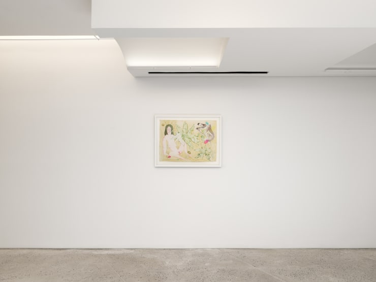 Vangelis Pliarides Travelling Watercolors 2007-2017, 2018 Installation view at Christine Park Gallery, New York Courtesy of the Artist and Christine Park Gallery © Vangelis Pliarides