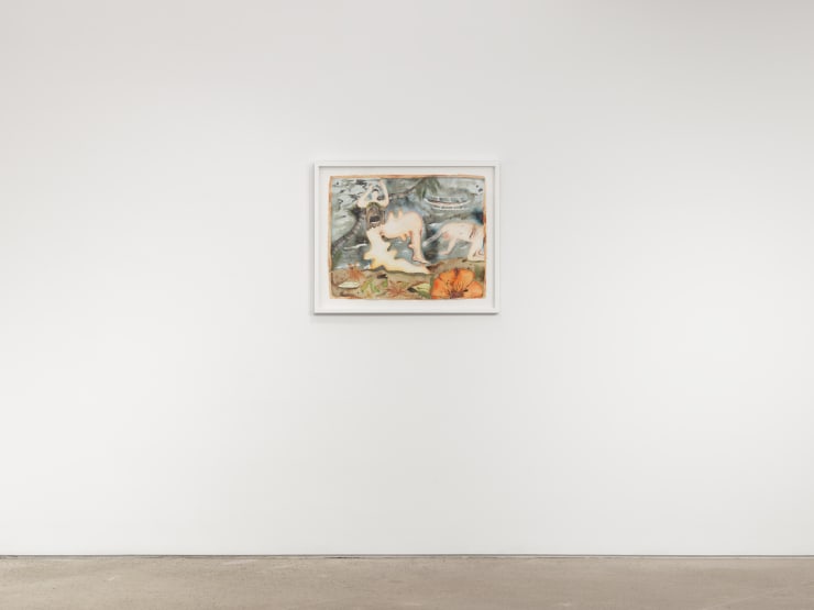 Vangelis Pliarides Travelling Watercolors 2007-2017, 2018 Installation view at Christine Park Gallery, New York Courtesy of the Artist and Christine Park Gallery © Vangelis Pliarides