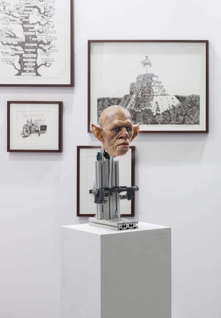 Dan Hays, LEO, Dermot O'Brien, Jessica Rayner and Ian Whittlesea Winterreise, 2015 Installation View at Christine Park Gallery, London Courtesy of the Artist and Christine Park Gallery © the Artist