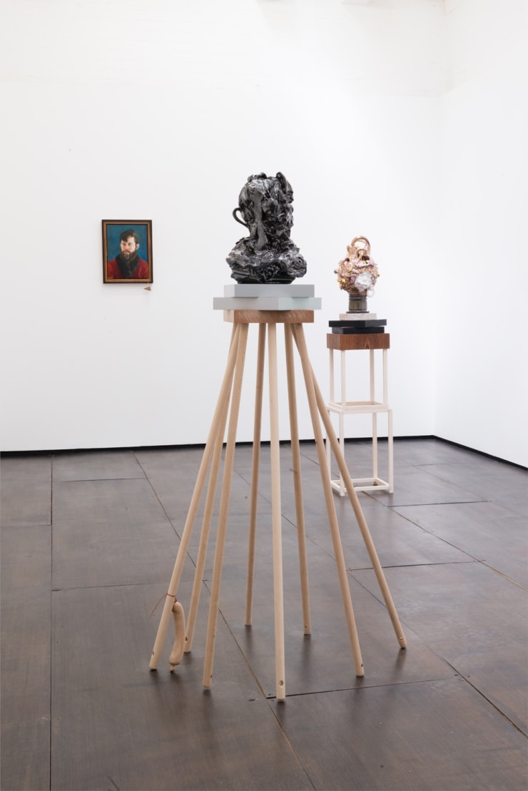 Sebastian Neeb The Big Donkey Chase, 2015 Installation View at Christine Park Gallery, London Courtesy of the Artist and Christine Park Gallery © Sebastian Neeb