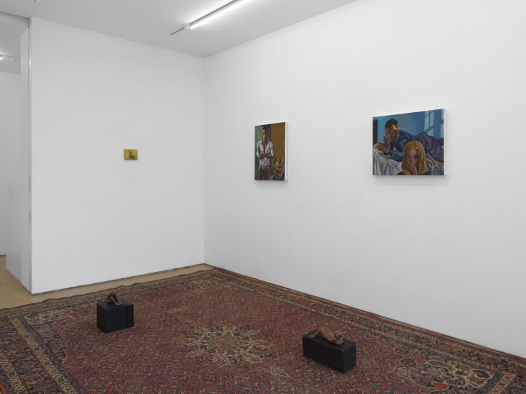 Portrait Of An Artist Pool With Two Figures Group Exhibition Cob Gallery 2024 The Artist Courtesy Of Cob Gallery 3