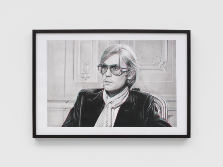 Nina Mae Fowler Snails and Oysters (Helmut II), 2024 Black and coloured pencil on paper, French polished Sapele frame with French envelope assembly 63.4 x 43.4 cm