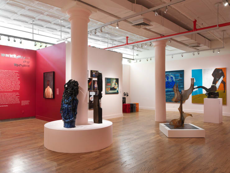 Installation view of Dreaming of Home, curated by Gemma Rolls-Bentley (Leslie-Lohman Museum of Art, New York, September 7, 2023-January 7,...