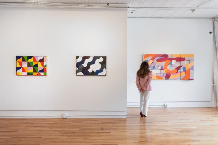 Installation View 6 Debbi Kenote And Mark Sengbusch Cross Cut Cristin Tierney 2024 Adam Reich Scale