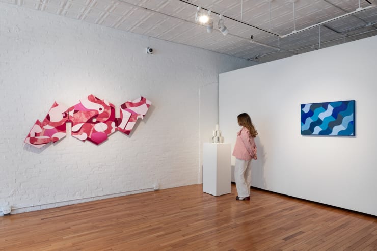 Installation View 2 Debbi Kenote And Mark Sengbusch Cross Cut Cristin Tierney 2024 Adam Reich Scale