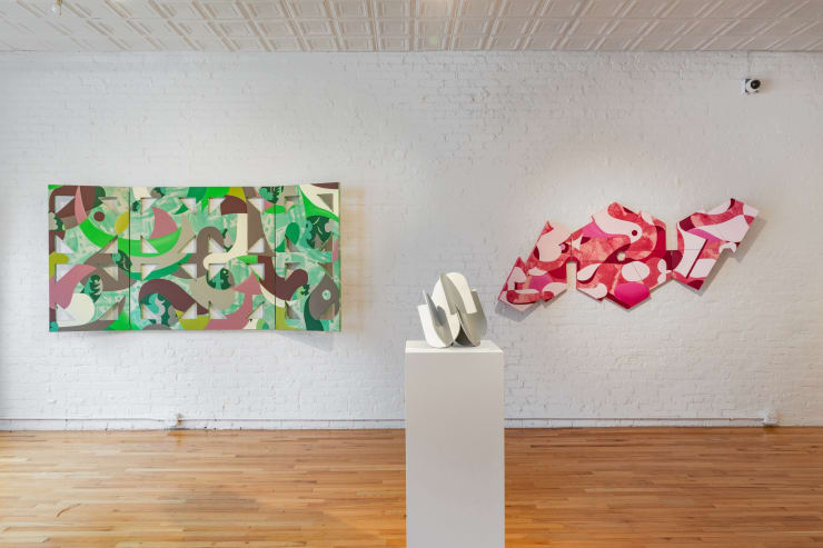 Installation View 3 Debbi Kenote And Mark Sengbusch Cross Cut Cristin Tierney 2024 Adam Reich