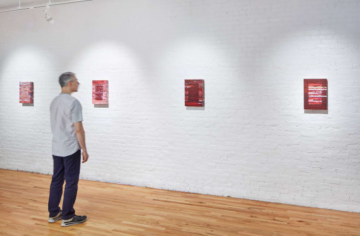 Installation View 1 Tim Youd Black Red Ribbon 2020