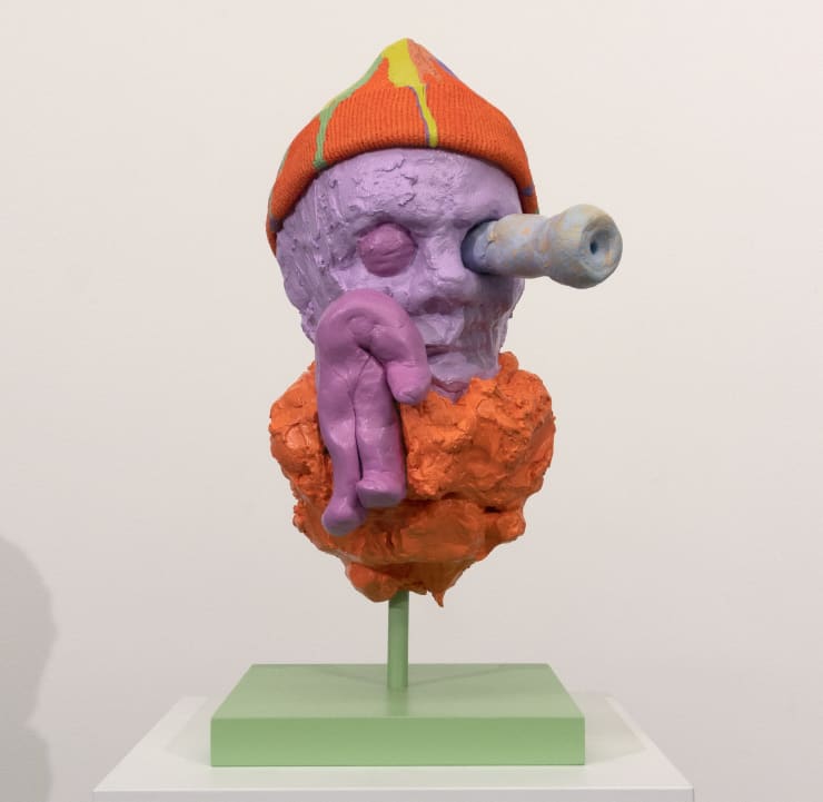 12 Marmanborins Rascal 2018 Plaster Foam Acrylic Paint Fabric Mixed Media 17Point5Inch H X 7Point5Inch W X 9Inch D