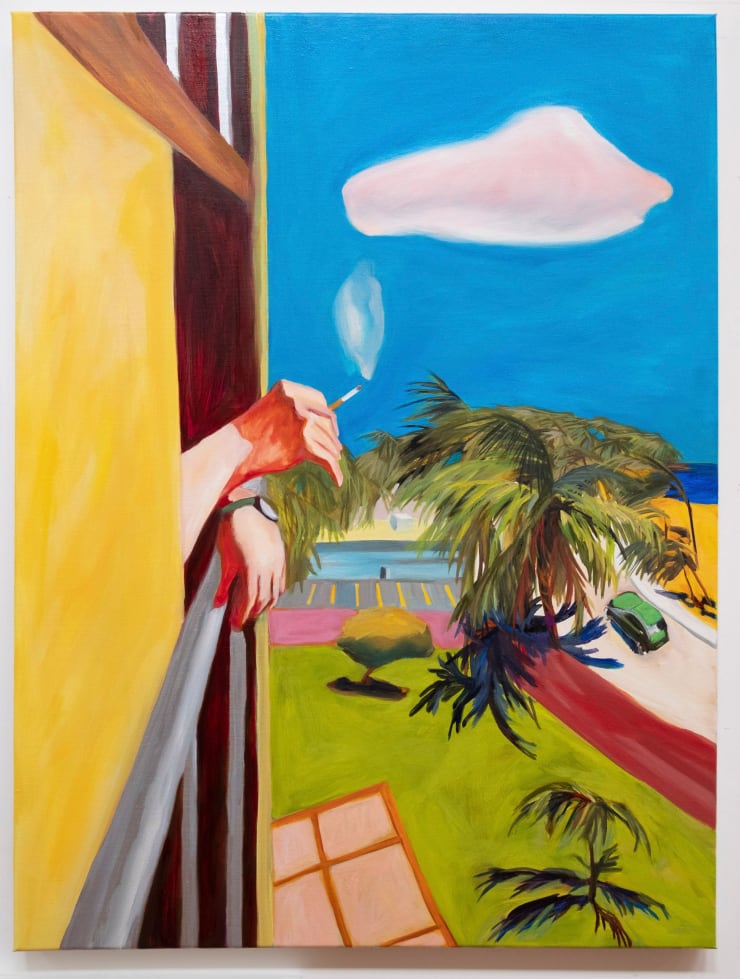 Maureen O'Leary, High Rise Neighbor, 2021. oil on linen. 40 x 30 inches (101.6 x 76.2 cm).