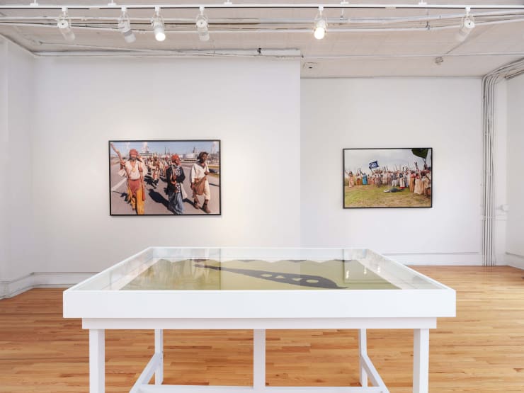 Installation View of Dread Scott: We're Going to End Slavery. Join Us! (Cristin Tierney Gallery, New York. September 17 - December 18, 2021). Photograph by Elisabeth Bernstein.