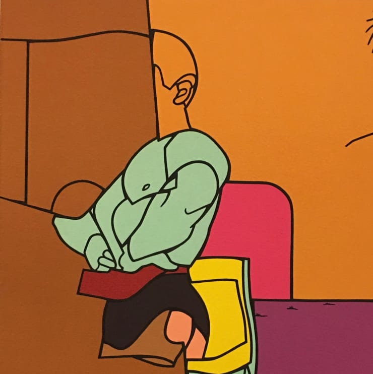 Valerio Adami - From 'Derrière le Miroir - Adami' , 1976