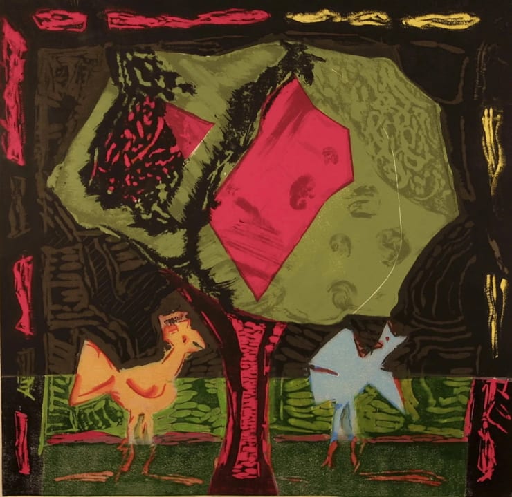 Michael Rothenstein - Green Tree with Birds, 1993