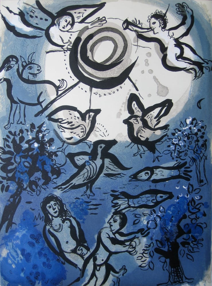 Marc Chagall - Rahab and the spies of Jericho, 1960