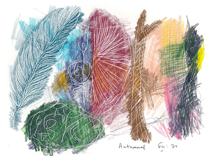 Andrew Marr Autumnal VIII:21, 2021 Coloured pencil