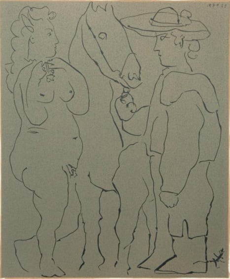 Pablo Picasso Picador, Woman and Horse, 1962