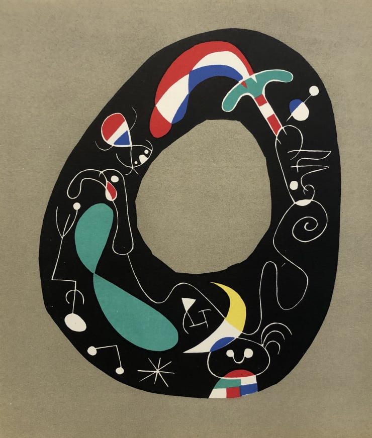 Joan Miró Composition I from Jacques Prevert's 'Joan Miró', 1956