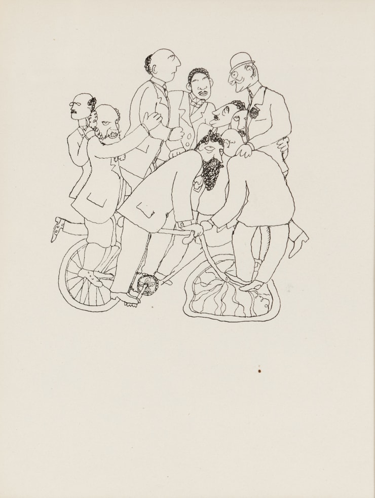 Jean Cocteau Un Effort Vraiment Désinté-ressé (From Dessins), 1923