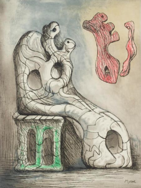 Henry Moore, Seated Mother and Child, 1980/81