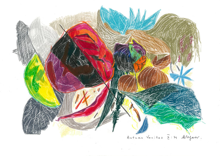 Andrew Marr Autumn Vanitas X:21, 2021 Coloured pencil