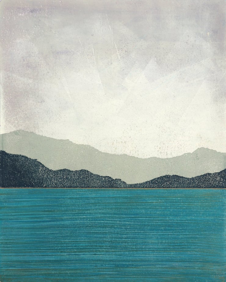 Hamish Macaulay Turquoise Path, 2024 Framed