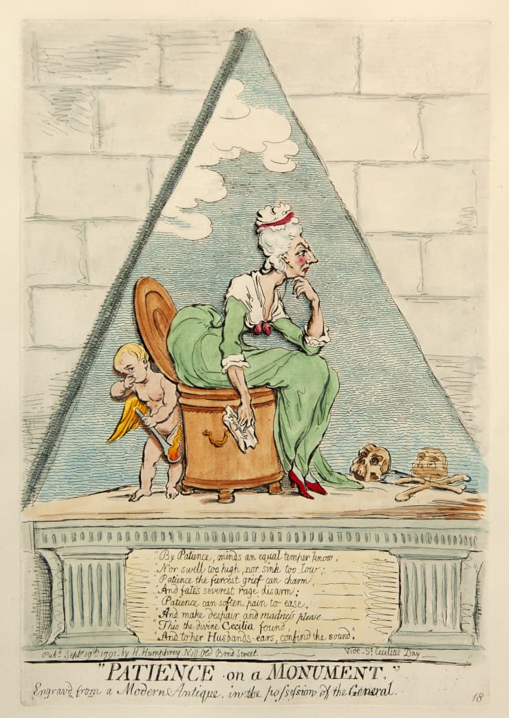 James Gillray Patience on a Monument, 1791