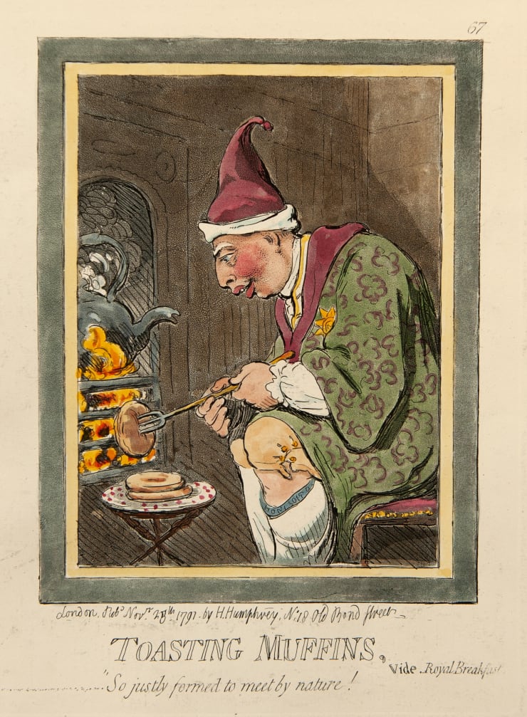 James Gillray Toasting Muffins, 1791