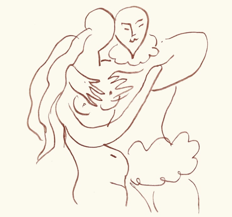 Henri Matisse, Plate 62. Florilège des Amours de Ronsard, 1948