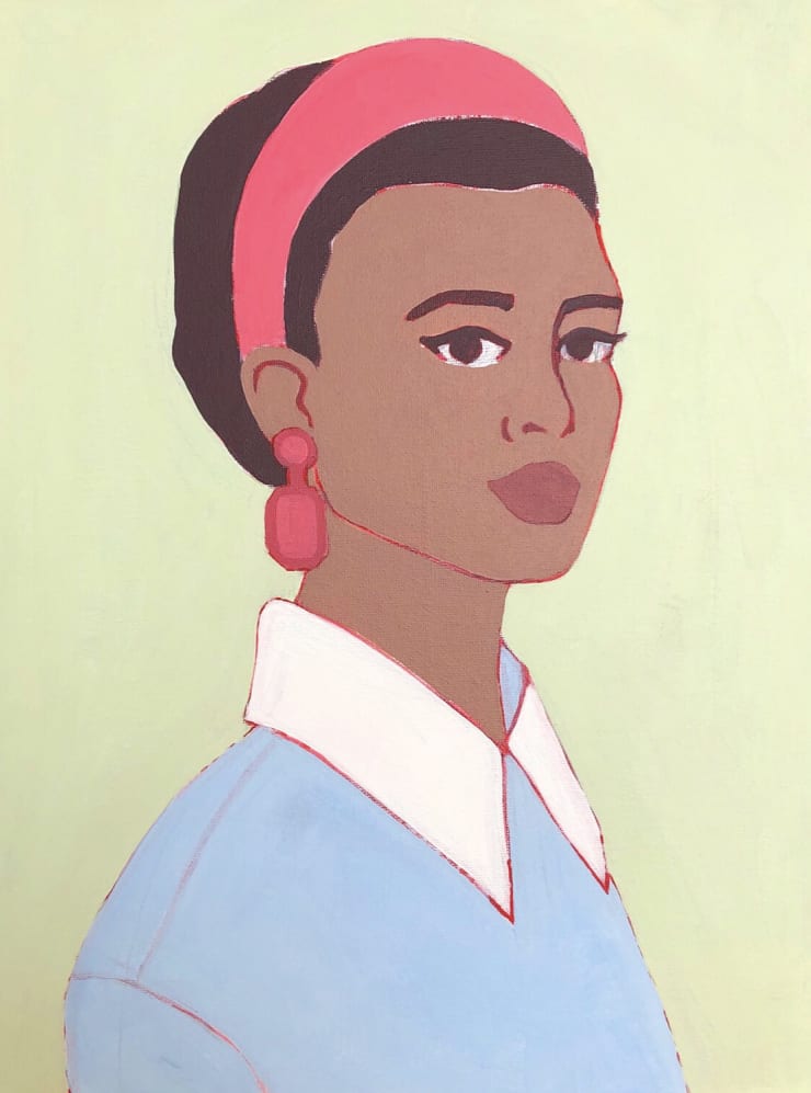 Susie Stone, Pink Headband, 2020