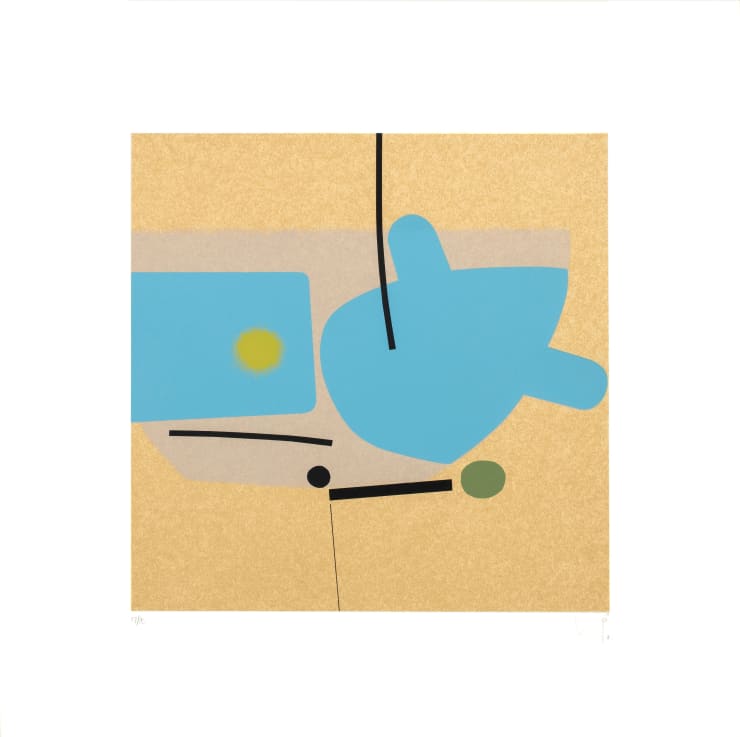 Victor Pasmore Two Images (Blue), 1984