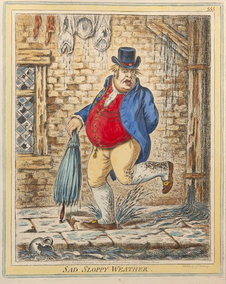 James Gillray Sad Sloppy Weather, 1808