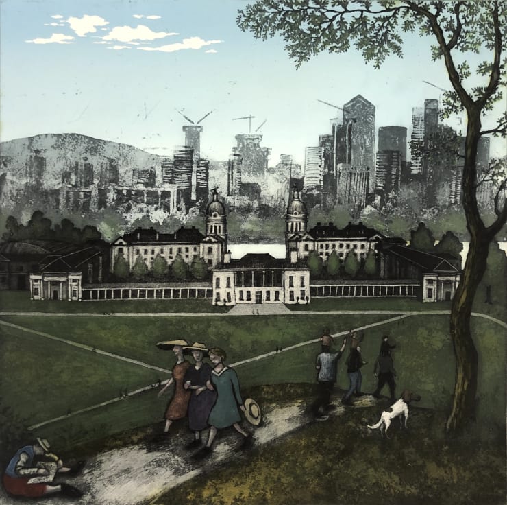 Mychael Barratt, Greenwich Park - Spring, after Bruegel, 2019
