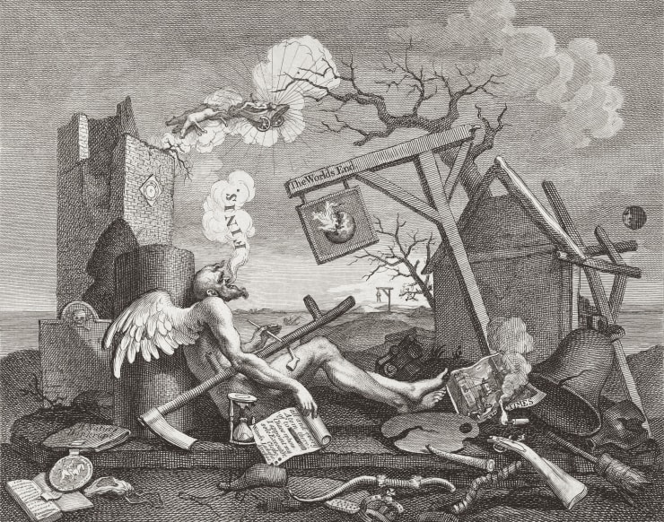 William Hogarth Tailpiece, or The Bathos, 1764